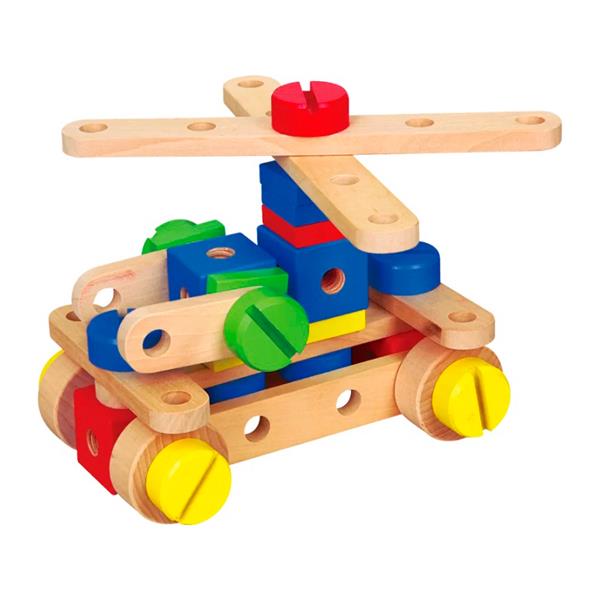 Дерев'яний конструктор Viga Toys 53 деталі (50490)