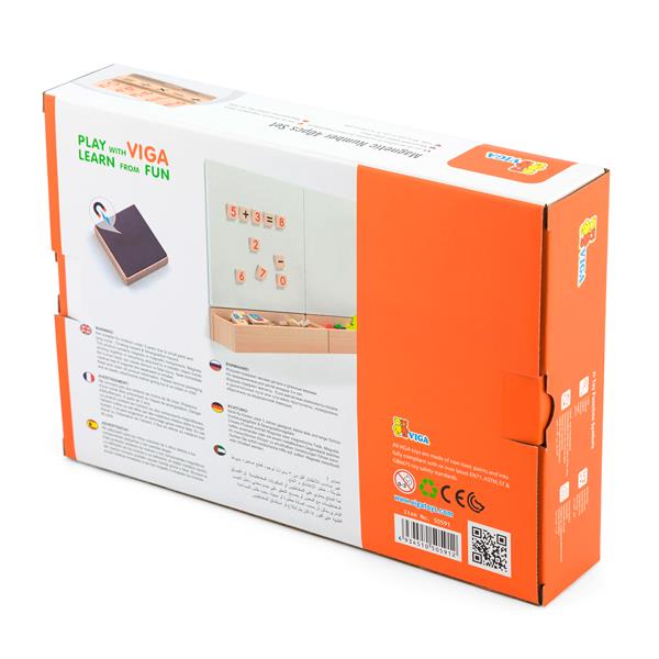Набір магнітних цифр і знаків Viga Toys, 40 шт. (50591)