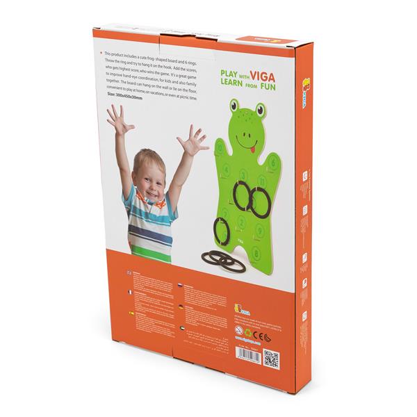 Ігровий набір Viga Toys Жабеня з кільцями (50661)