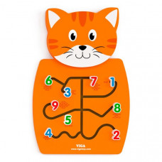 Бізіборд Viga Toys Котик із цифрами (50676)