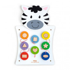Бізіборд Viga Toys Зебра з фігурками (50681FSC)