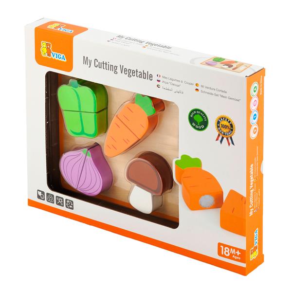 Іграшкові продукти Viga Toys Дерев'яні овочі (50979)