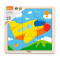 Дерев'яний пазл Viga Toys Літачок, 9 ел. (51447)