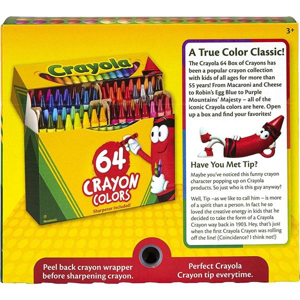 Набір воскової крейди Crayola Crayons 64 кольри (52-6448)