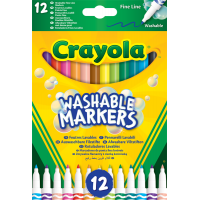 Набір фломастерів Crayola Markers тонка лінія 12 кольорів (58-6671)