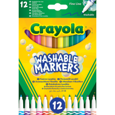 Набір фломастерів Crayola Markers тонка лінія 12 кольорів (58-6671)