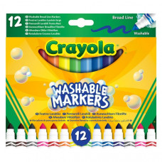 Набір фломастерів Crayola Markers широка лінія змиваються 12 шт. (58-8340)
