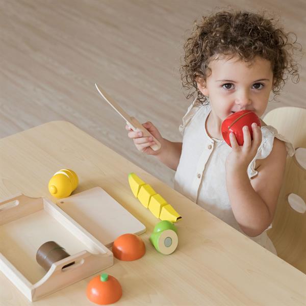 Іграшкові продукти Viga Toys Нарізані фрукти з дерева (58806)