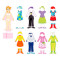 Набір магнітів Viga Toys Гардероб дівчинки (59652)