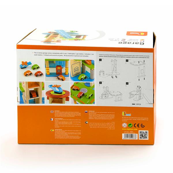 Дерев'яний паркінг Viga Toys (59963)