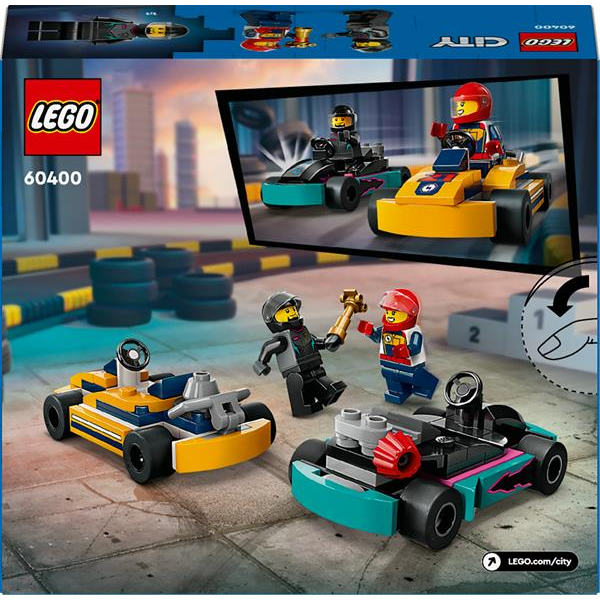 Конструктор LEGO City Картинг і гонщики 99 деталей (60400)