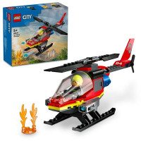 Конструктор LEGO City Пожежний рятувальний гелікоптер 85 деталей (60411)