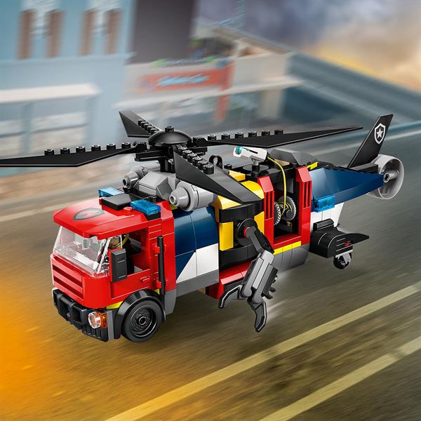 Конструктор LEGO City Ремікс вертольотів, пожежних машин і підводних човнів 874 деталі (60462)