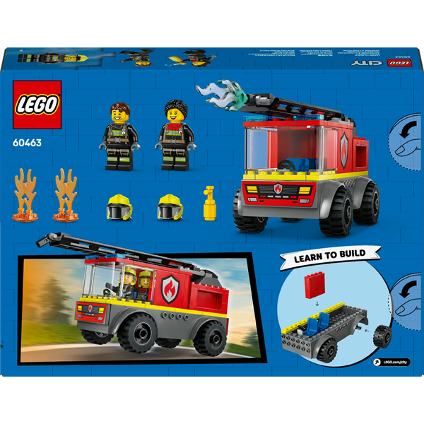 Конструктор LEGO City Пожежна машина з драбиною 82 деталі (60463)