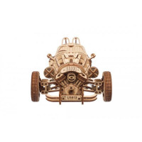 Дерев'яний механічний 3D конструктор Ugears Трицикл UGR-S (70216)