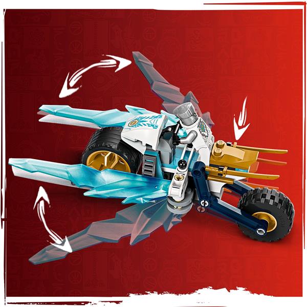 Конструктор LEGO NINJAGO Крижаний мотоцикл Зейна 84 деталі (71816)