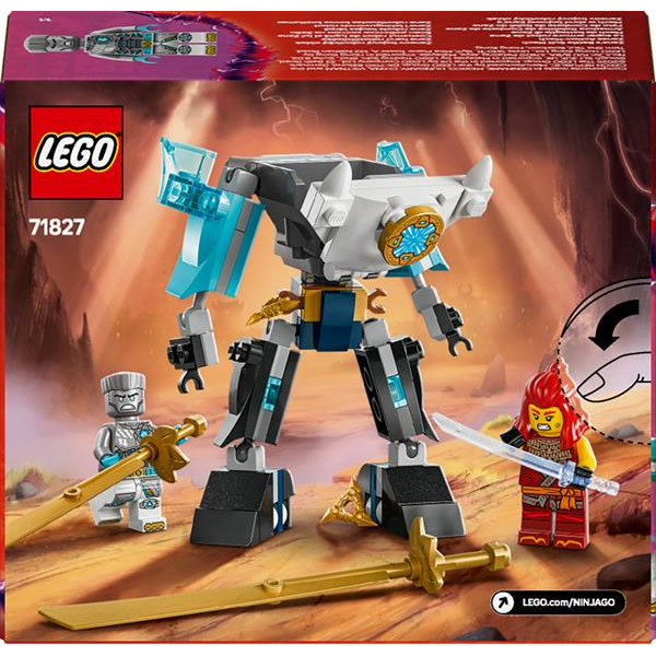 Конструктор LEGO NINJAGO Бойовий костюм-робот Зейна 92 деталі (71827)