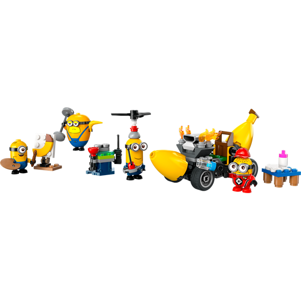 Конструктор LEGO Despicable Me 4 Посіпаки й банановий автомобіль 136 деталей (75580)