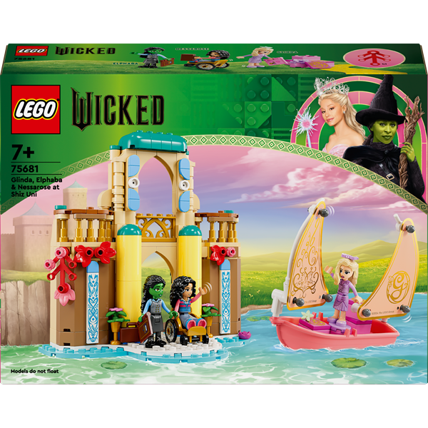 Конструктор LEGO Wicked Ґлінда, Ельфаба й Несароза в Університеті Шиз 304 детали (75681)