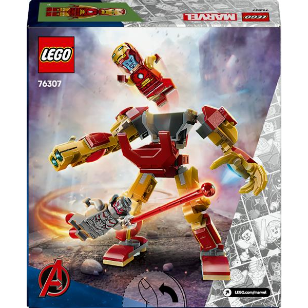 Конструктор LEGO Marvel Робот Залізної людини проти Альтрона 101 деталь (76307)