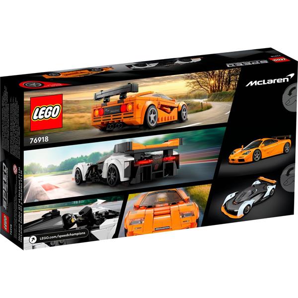 Конструктор LEGO Speed Champions McLaren Solus GT і McLaren F1 LM 581 деталь (76918)