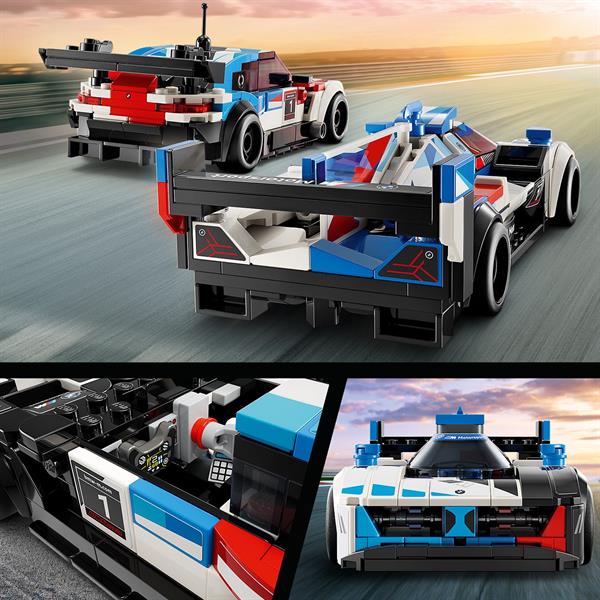 Конструктор LEGO Speed Champions Автомобілі для перегонів BMW M4 GT3 і BMW M Hybrid V8 676 деталей (76922)