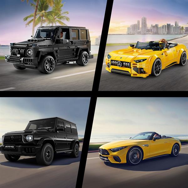 Конструктор LEGO Speed Champions Mercedes-AMG G 63 і Mercedes-AMG SL 63, 808 деталей (76924)