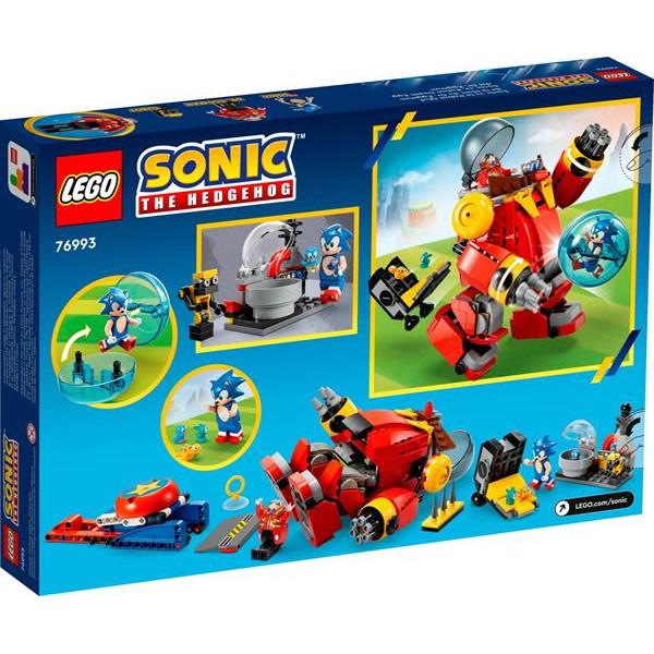 Конструктор LEGO Sonic the Hedgehog Сонік проти смертельного робота-яйця доктора Еґмана 615 деталей (76993)