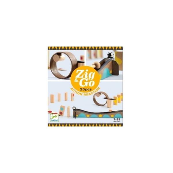 Дерев'яний конструктор DJECO Zig  Go 25 деталей (DJ05642)