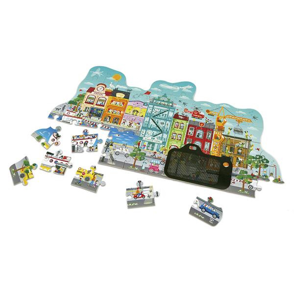 Пазл Hape Міський пейзаж з анімацією 49 ел. (E1629)