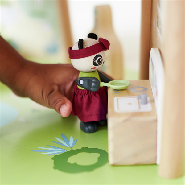 Ігровий набір Hape Бамбуковий будиночок панд (E3413)
