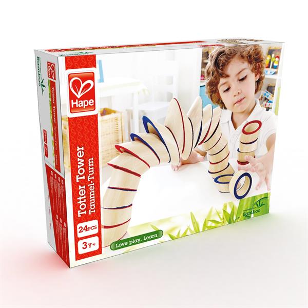 Головоломка з бамбуку Hape Totter Tower Вежа (E5524)