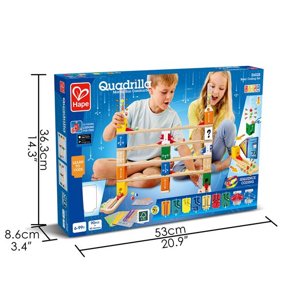 Конструктор-лабіринт Hape Quadrilla Програмування основи 130 ел. (E6028)