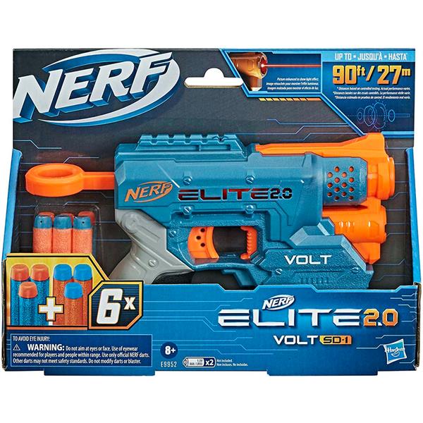 Бластер Nerf Elite 2.0 Volt SD 1 з лазерним прицілом та 6 патронами (E9952)
