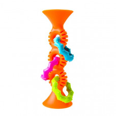 Прорізувач-брязкальце на присосках Fat Brain Toys pipSquigz Loops помаранчевий (F165ML)