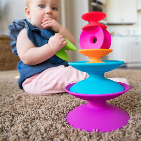 Пірамідка Fat Brain Toys Spoolz Кольорові котушки (F181ML)