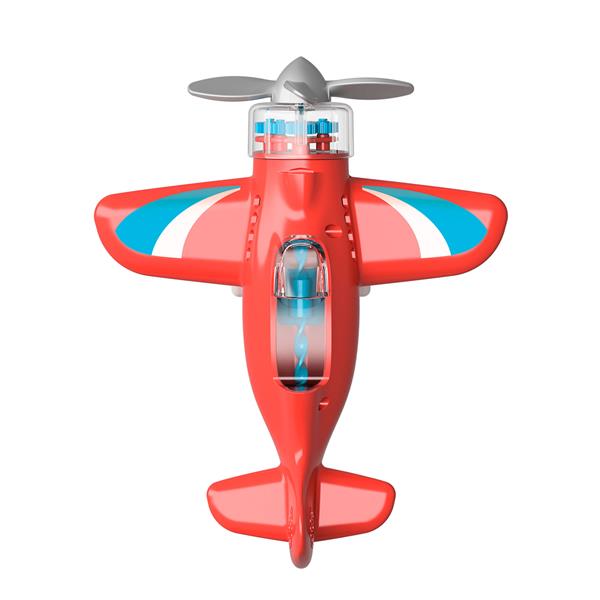 Іграшковий літак Fat Brain Toys Крутись пропелер Playviator червоний (F2261ML)