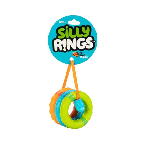 Тактильна іграшка Fat Brain Toys SillyRings Магнітні кільця 3 шт. (F269ML)
