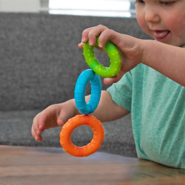 Тактильна іграшка Fat Brain Toys SillyRings Магнітні кільця 3 шт. (F269ML)