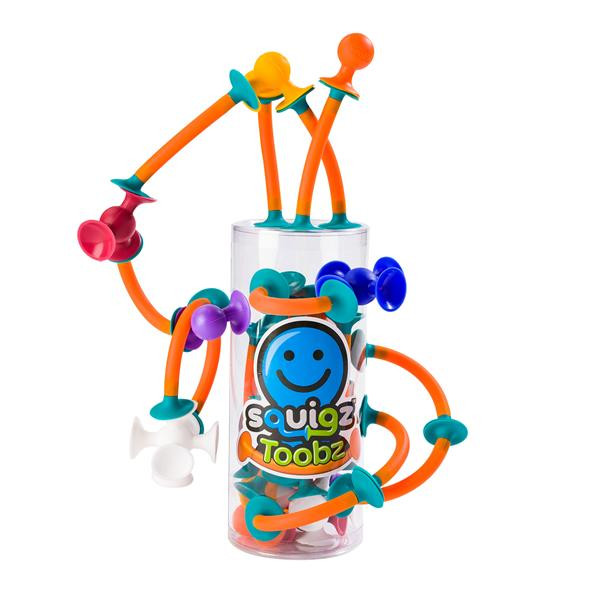 Конструктор Fat Brain Toys Squigz Toobz З'єднай і зігни 18 деталей (FA194-1)