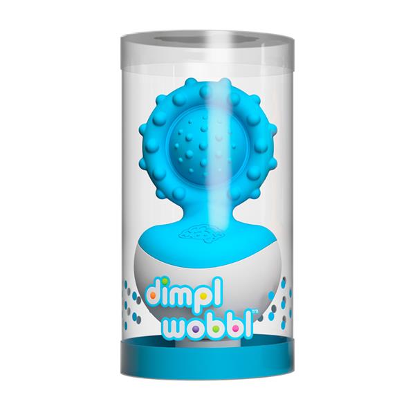 Прорізувач-неваляшка Fat Brain Toys dimpl wobl блакитний (FA217-4)