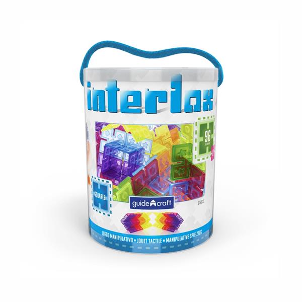 Конструктор Guidecraft Interlox Squares Квадрати, 96 деталей (G16835)