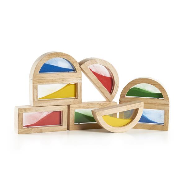 Кубики Guidecraft Block Play Кольоровий пісок, 14 см, 8 шт. (G3014)
