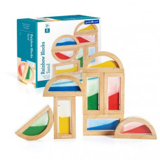 Кубики Guidecraft Block Play Кольоровий пісок, 14 см, 8 шт. (G3014)