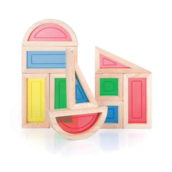 Кубики Guidecraft Block Play Велика веселка, 14 см, 10 шт. (G3015)