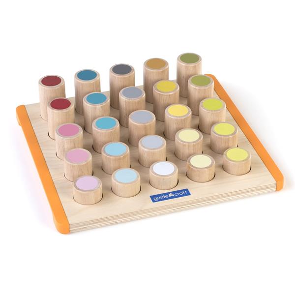 Дерев'яний сортер Guidecraft Manipulatives Кольорові циліндри (G6734)