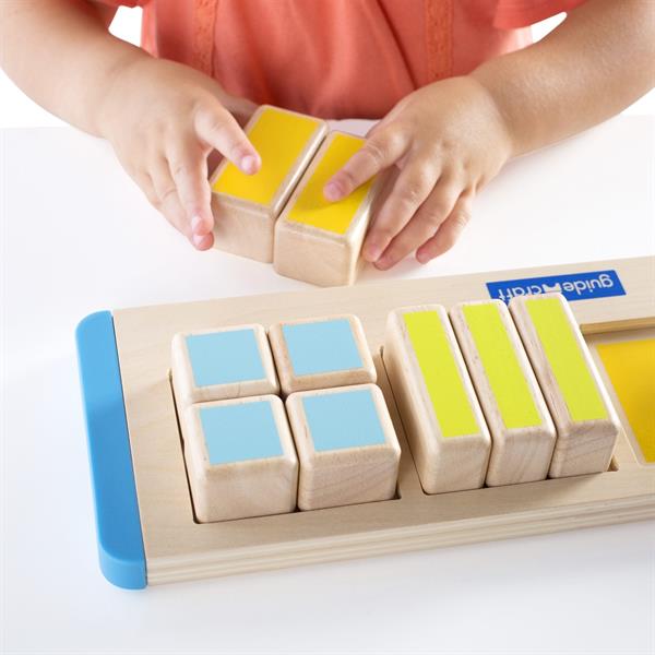 Дерев'яний пазл-сортер Guidecraft Manipulatives Частини квадрата (G6748)