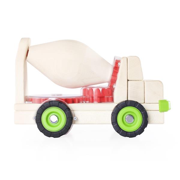 Велика машинка Guidecraft Block Science Trucks Бетоновоз дерев'яний 38 см (G7530)