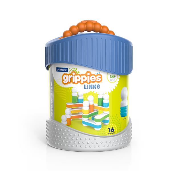 Магнітний конструктор Guidecraft Grippies Links, 16 деталей (G8317)