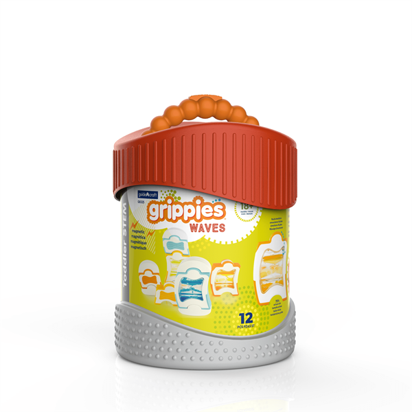 Магнітний конструктор Guidecraft Grippies Waves, 12 деталей (G8325)